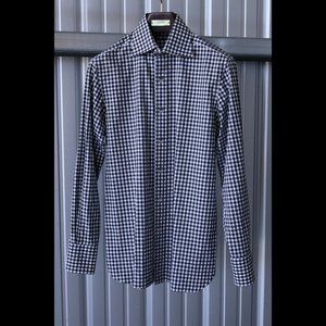 Tom Ford cotton checkered button down shirt in Large
